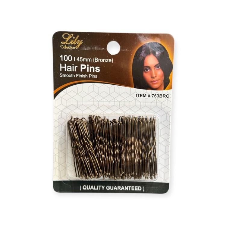 100/45mm Bronze Hair Pins 