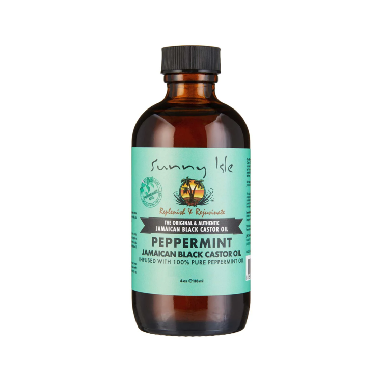 SUNNY ISLE JAMAICAN BLACK CASTOR OIL WITH PEPPERMINT 4 OZ