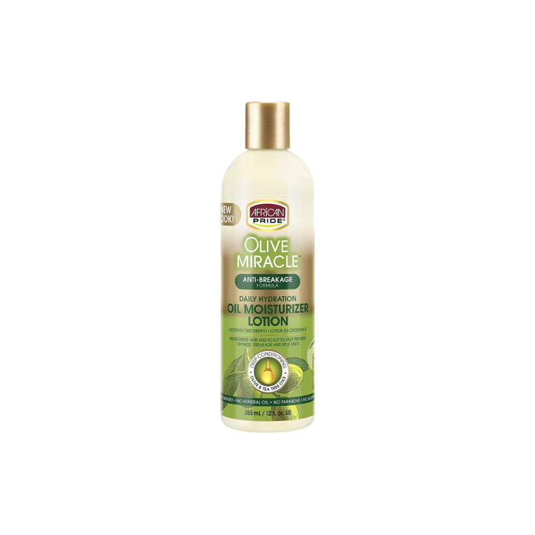 African Pride Olive Miracle Anti-Breakage Daily Hydration Oil moisturizer lotion 355ml 