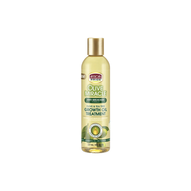 African Pride Olive Miracle Anti-Breakage Growth Oil Treatment 237ml 