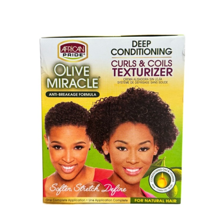 African Pride Olive Miracle Deep Conditioning Curls & Coils Texturizer