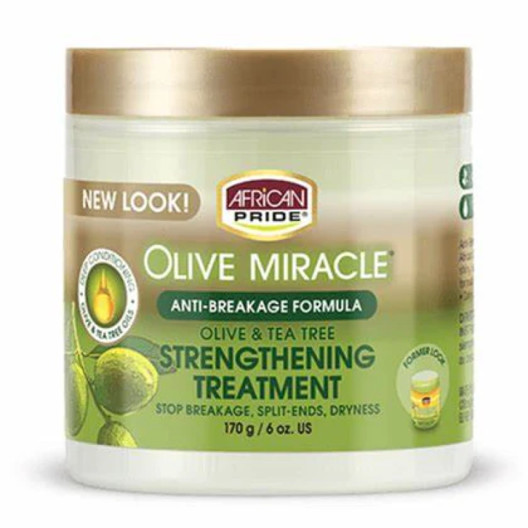 African Pride Olive Miracle Olive Oil & Tea Tree Strengthening Treatment 170g