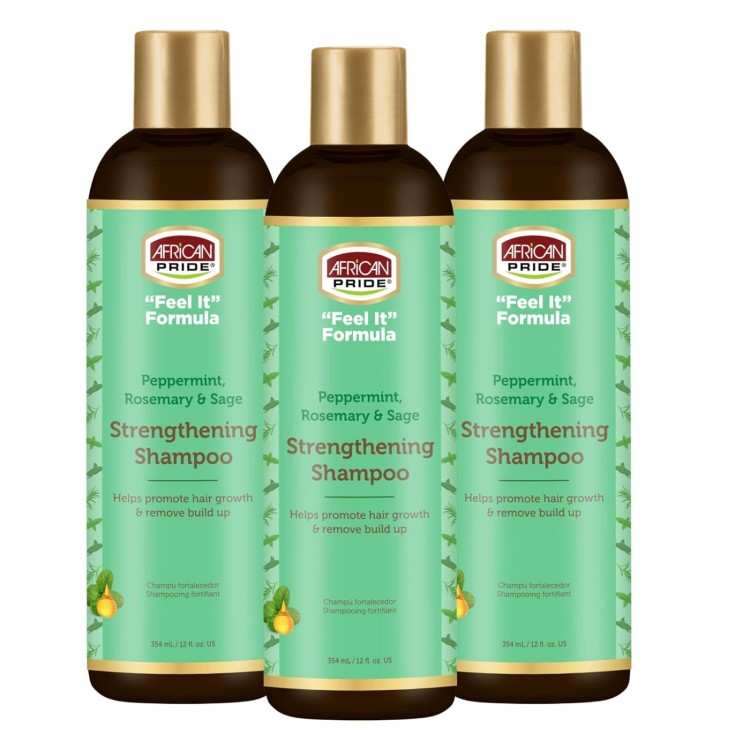 African Pride Peppermint, Rosemary & Sage Strengthening Shampoo 354ml