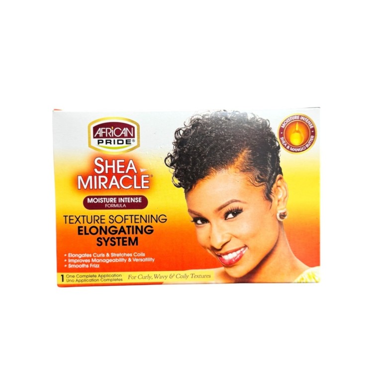 African Pride Shea Miracle Moisture Intense Texture Softening Elongating System 