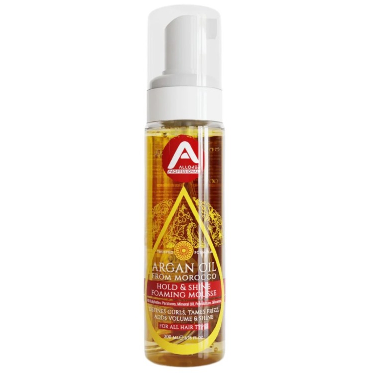 Allored Prodessional Argan Oil Hold & Shine Foaming Mousse 200ml