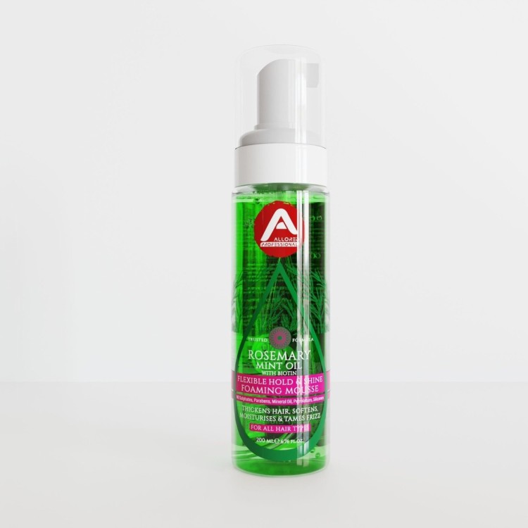 Allored Professional Rosemary mint oil with biotin flexible hold and shine mousse