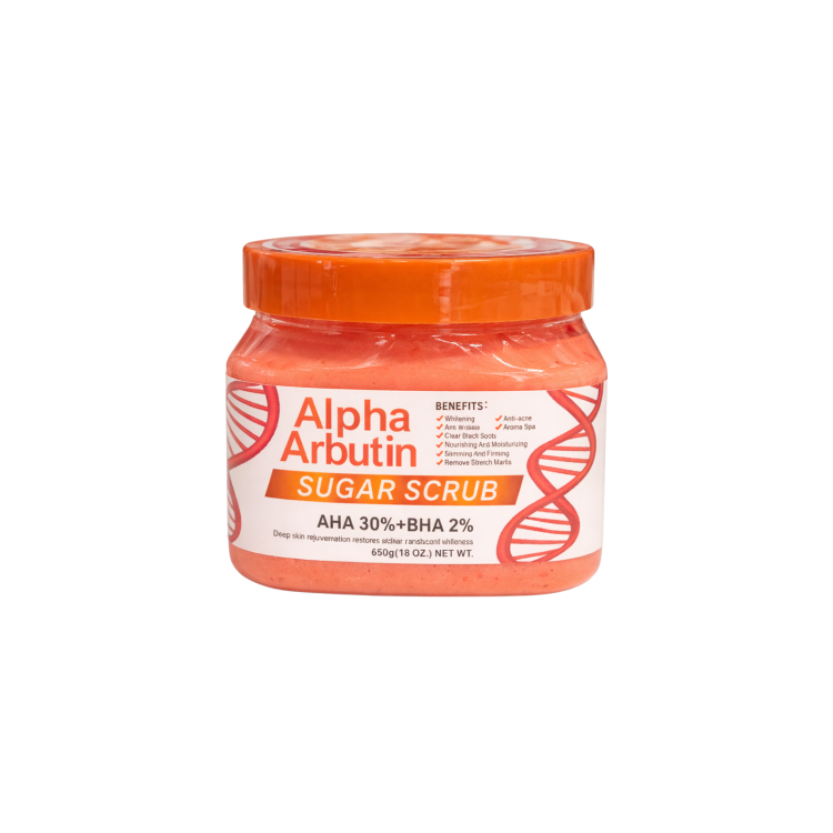Alpha Arbutin Sugar Scrub (AHA 30% + BHA 2%) 650g
