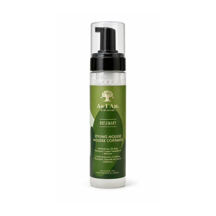 AS I AM ROSEMARY STYLING MOUSSE 8oz