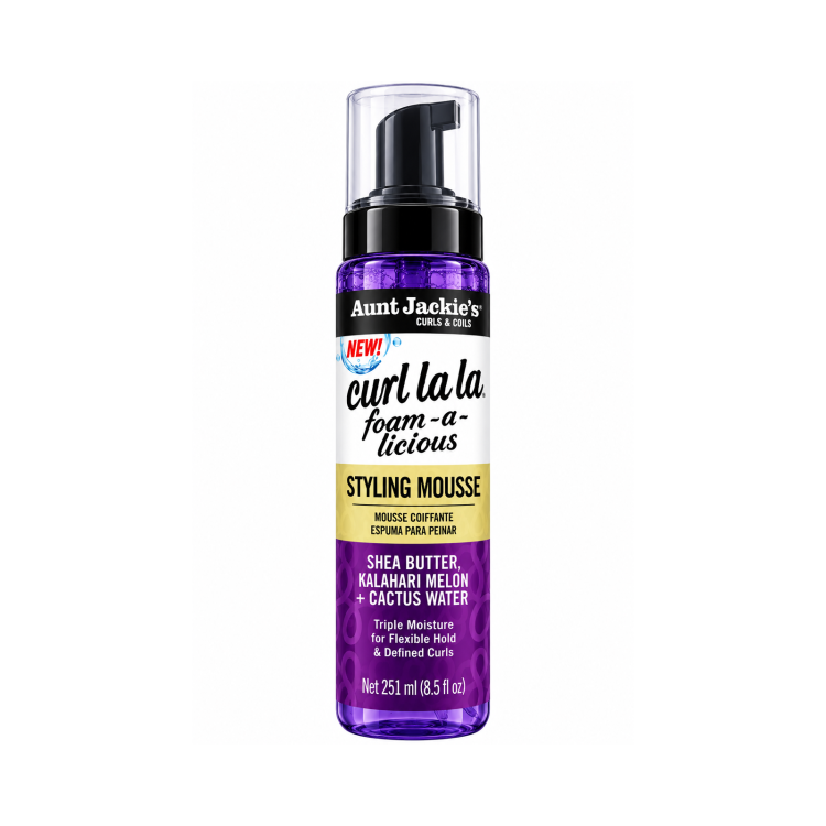 AUNT JACKIE'S CURL LA LA FOAM A-LICIOUS STYLING MOUSSE 251ml 8.5oz