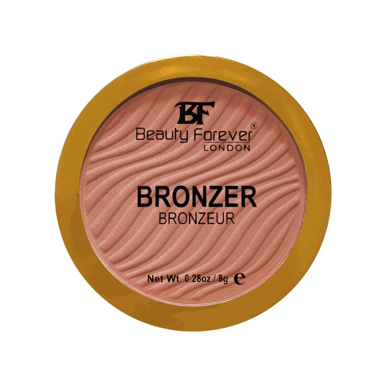 BEAUTY FOREVER BRONZER HIGHLY PIGMENTED MATTE PRESSED POWDER FOR FACE & BODY, 8GMS 01 SUNBEAM