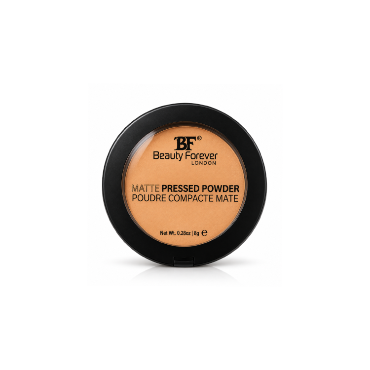 BEAUTY FOREVER LONDON MATTE PRESSED POUDRE COMPACTE MATE 06 HONEY 8G