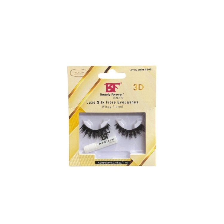 BF London Luxe Silk Fiber Eyelashes Wispy Flared 