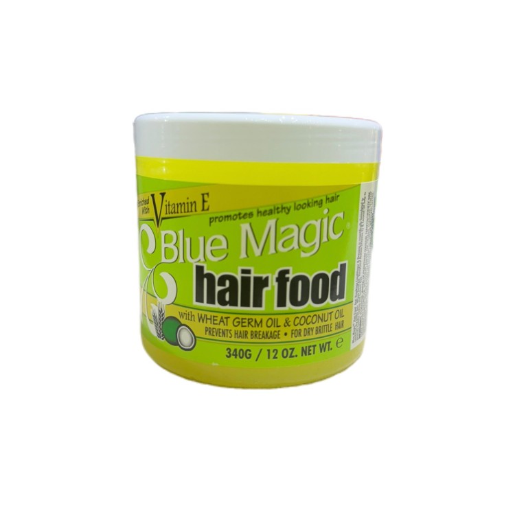 Blue Magic Hair food jar with wheat germ oil & coconut Oil 12oz