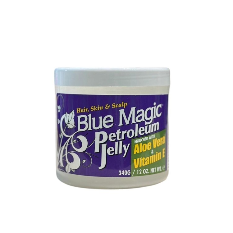 Blue Magic Petroleum Jelly Enriched with Aloe Vera, Vitamin E 12oz