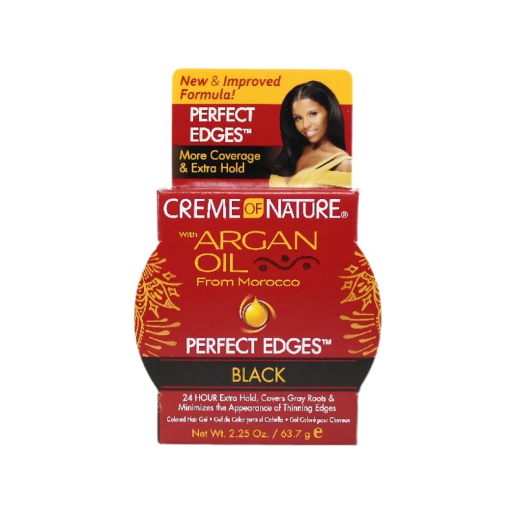 Cream of Nature Argan Perfect Edges Jar 2.5oz Black