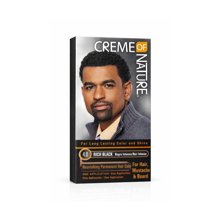 Creme Of Nature For Hair , Beard & Mustache Rich Black-4.0