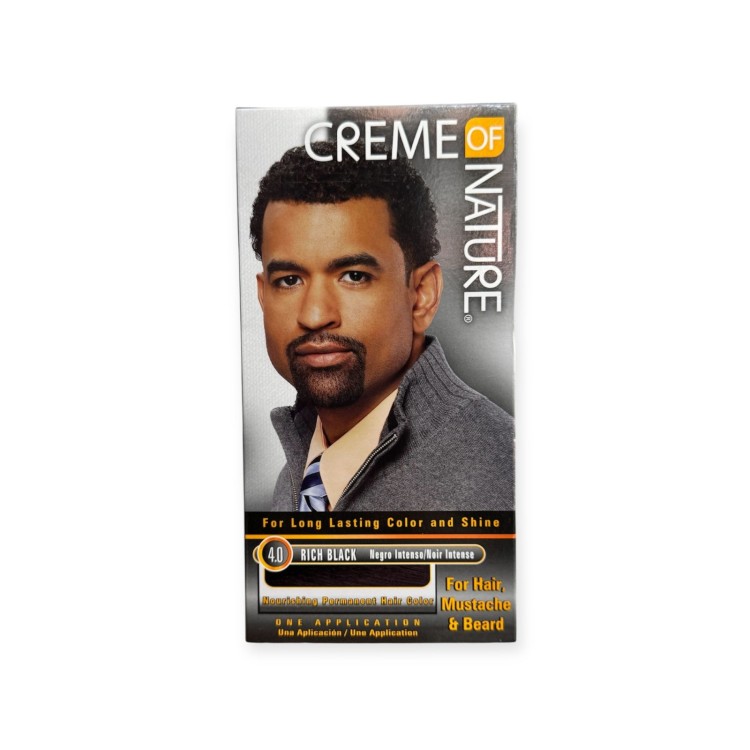 Creme Of Nature For Hair, Mustache & Beard - Rich Black 4.0
