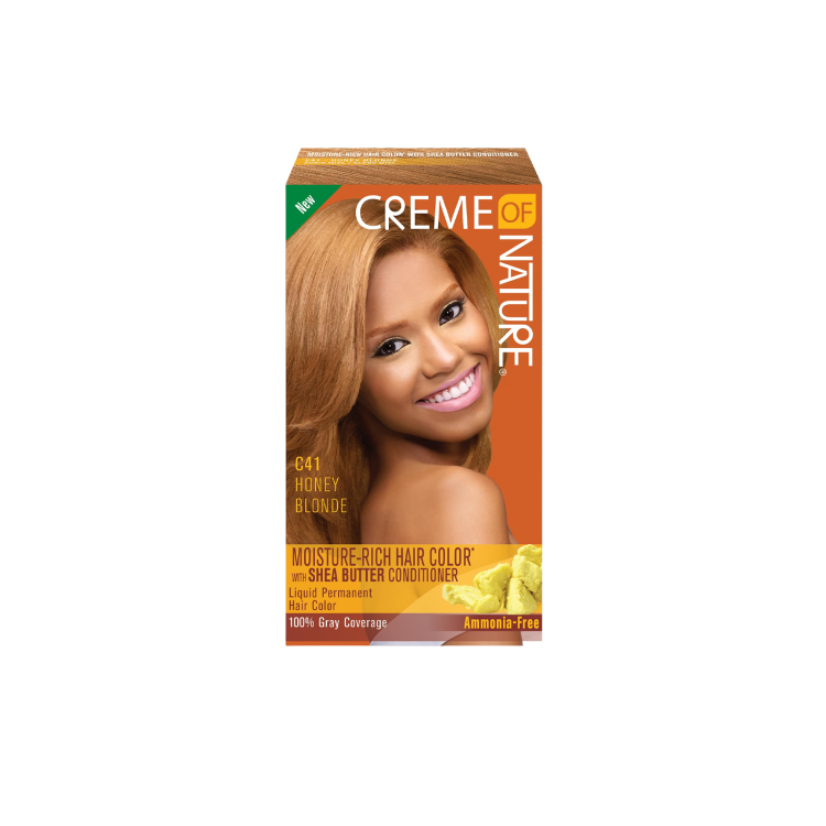 CREME OF NATURE MOISTURE-RICH HAIR COLOR – C41 HONEY BLONDE