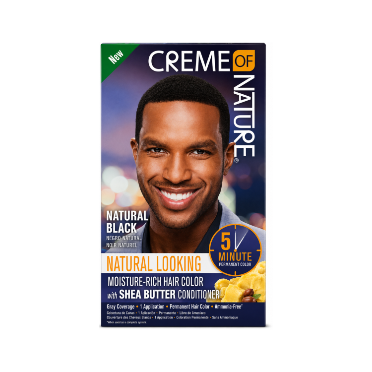 Creme of Nature Natural Looking Moisture-Rich Hair Color – Natural Black
