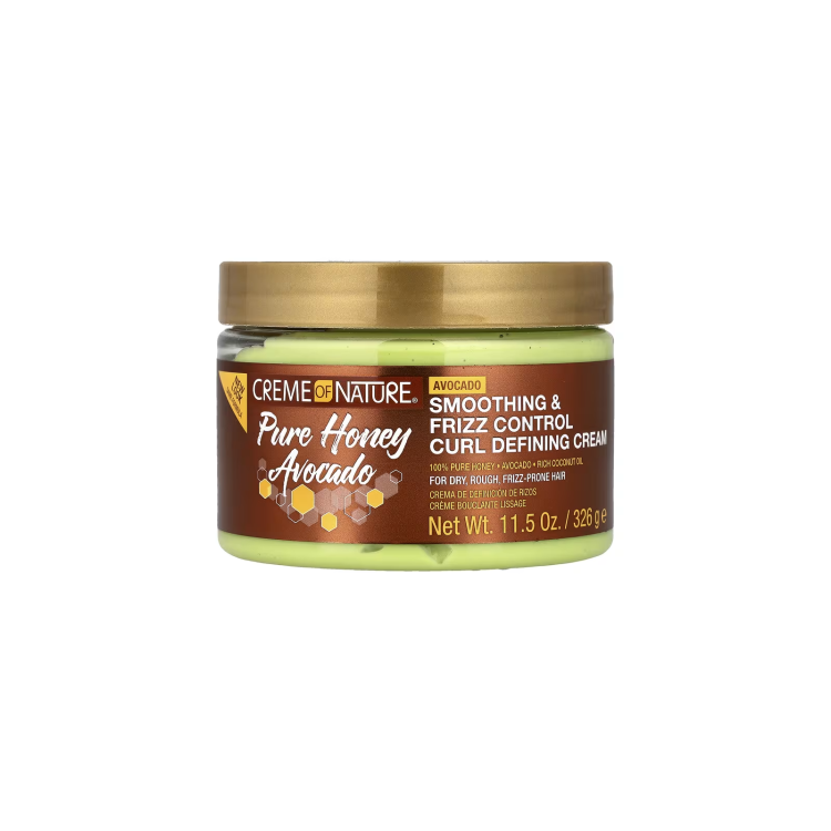 Creme Of Nature Pure Honey & Avocado Smoothing & Frizz control Curl Defining Cream 326g