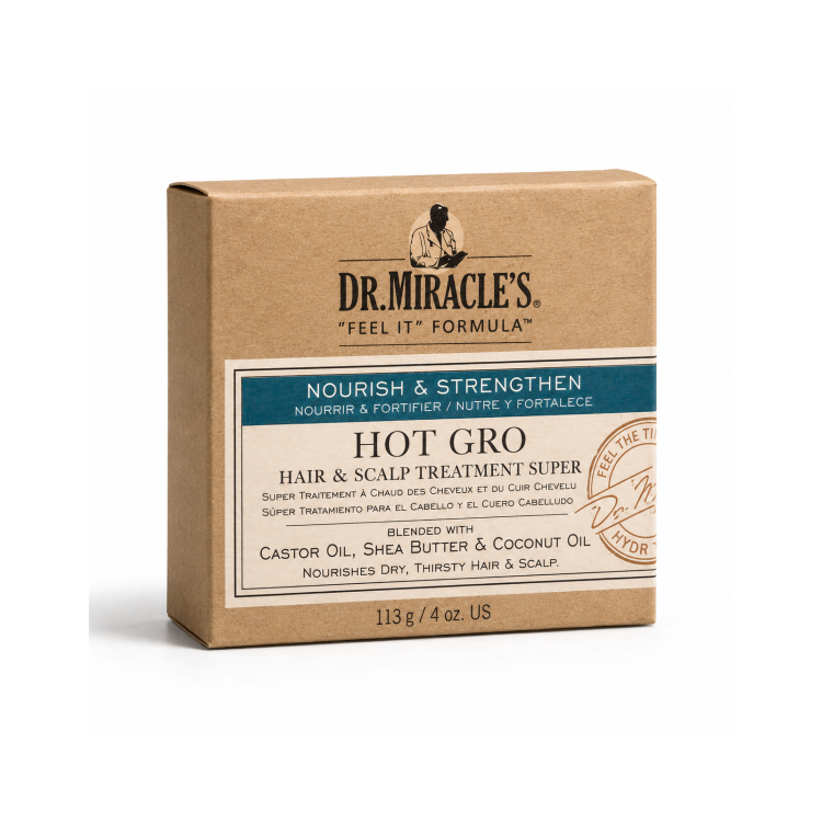 Dr. Miracle's Feel It Formula Hot Gro, Hair & Scalp Treatment 4 oz.