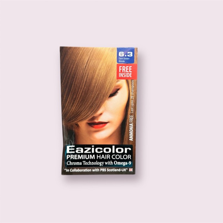 Eazicolor Premium Hair Color -Dark Golden Blonde(6.3)