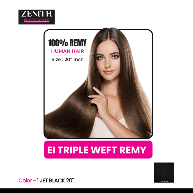 EI TRIPLE WEFT REMY 1 JET BLACK 20