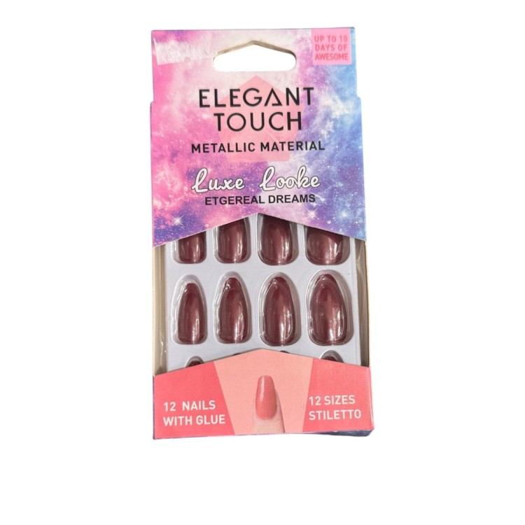 Elegant Touch Metallic Material Nails