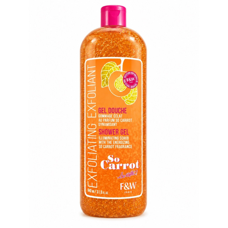 FAIR & WHITE SO CARROT SO WHITE EXFOLIATING EXFOLIANT GEL DOUCHE SHOWER GEL 940ML