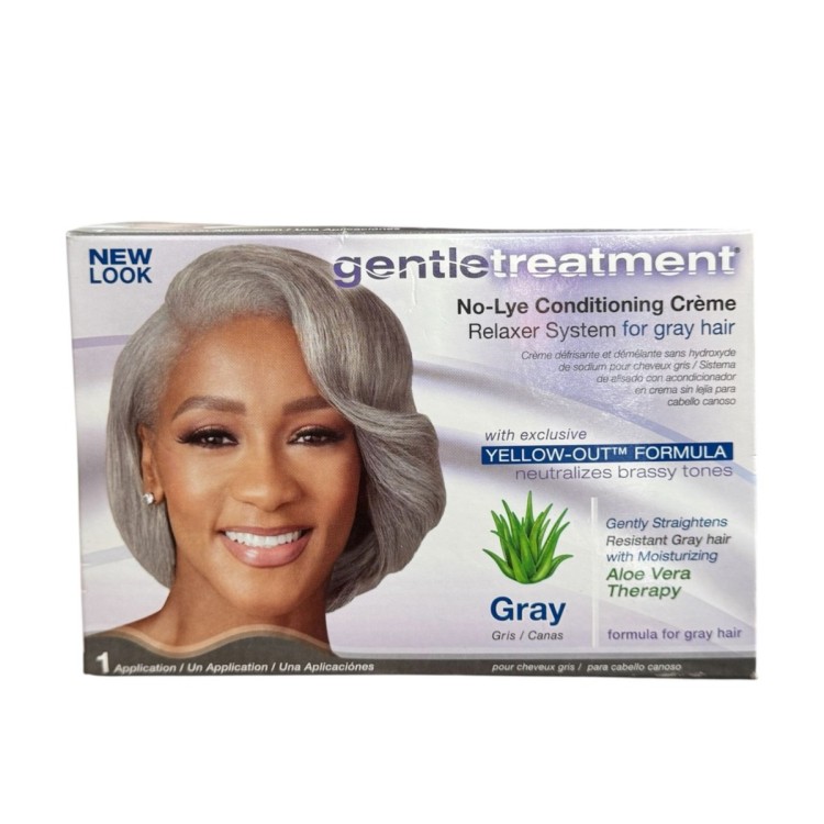 GentleTreatment No-Lye conditioning Creme Relaxer System for gray hair 