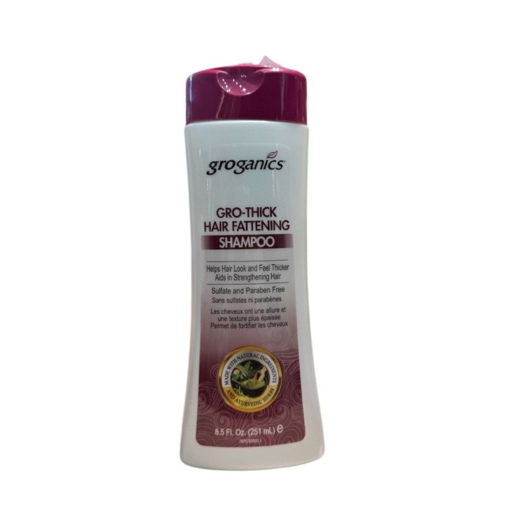 Groganics Gro thick Hair Fattening Shampoo 251ml  