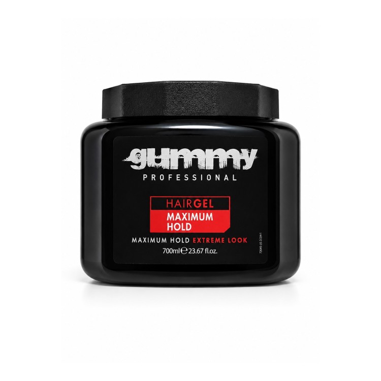 GUMMY HAIR GEL RED ROFESSIONAL MAXIMUM HOLD 700ML