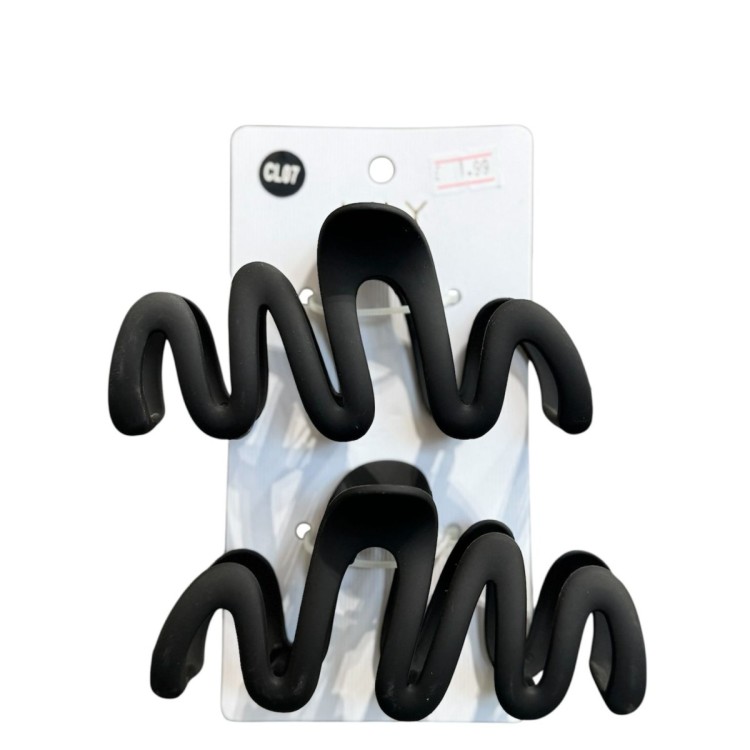 Hair Clip -Black Pack of 2