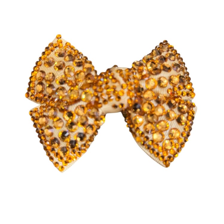 Hair Clip Golden Bow 