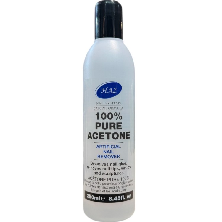 Haz 100% Pure Acetone Artificial nail Remover 250ml 