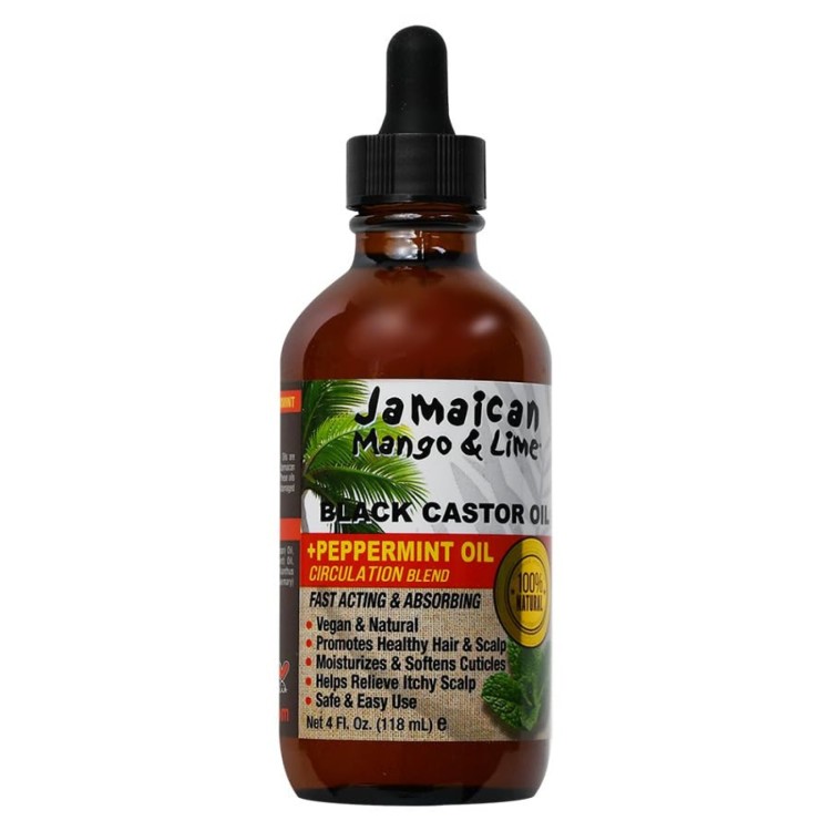 Jamaican Mango & Lime Black Castor Oil with Peppermint Oil 118ml