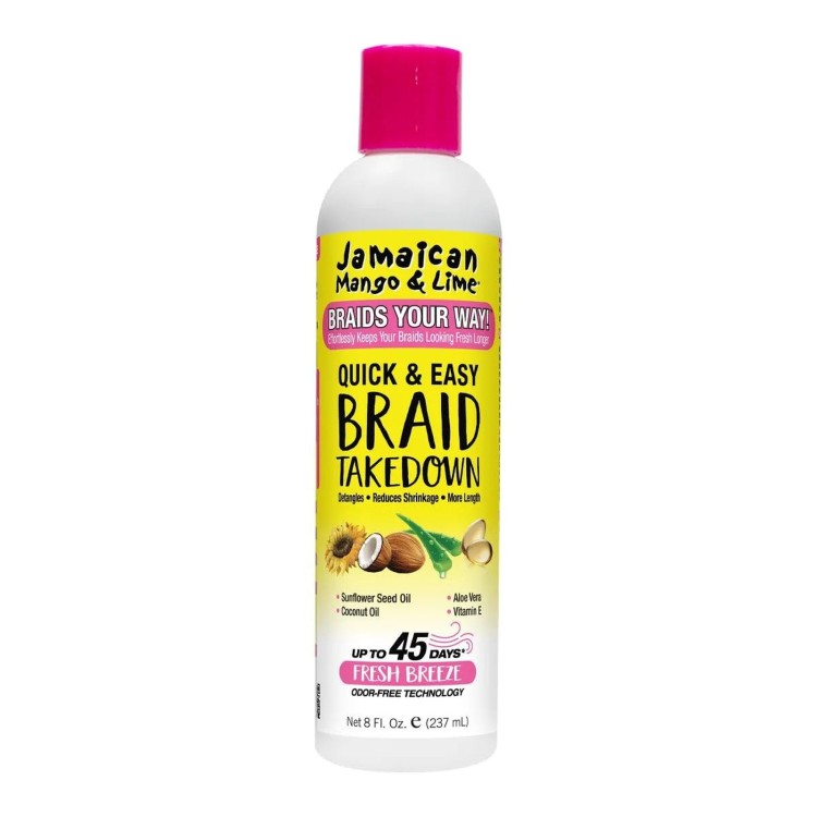 Jamaican Mango & Lime Quick & Easy Braid Takedown