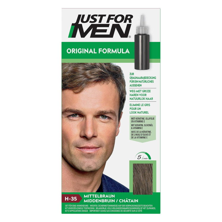JUST FOR MEN H35 MEDIUM BROWN HAIR COLOR 60 ML