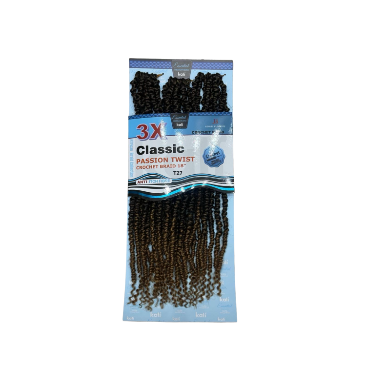 Kali 3X Classic Passion Twist Crochet Braid 18