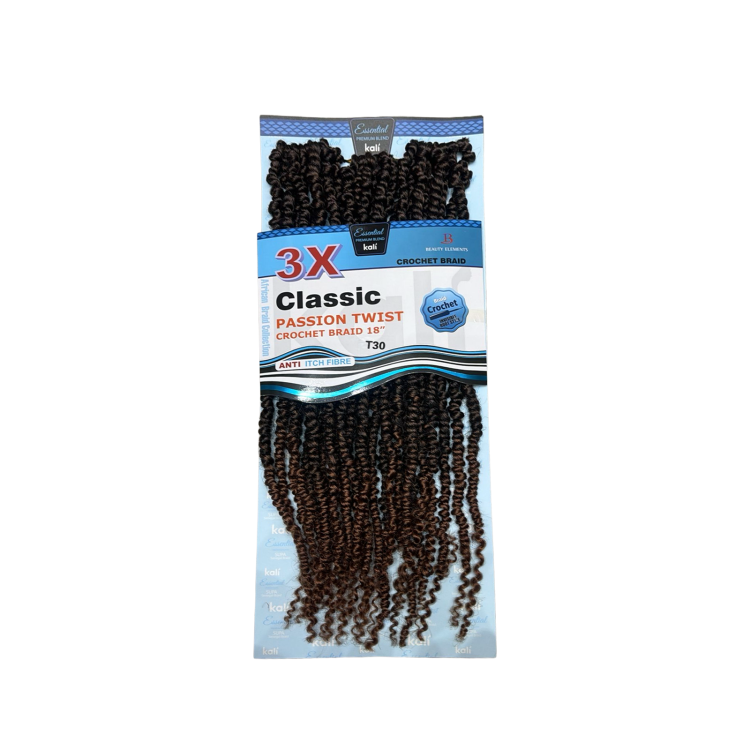 Kali 3X Classic Passion Twist Crochet Braid 18