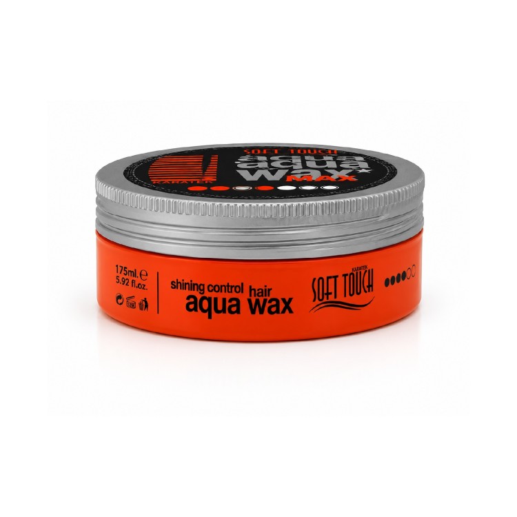 KARATEX SOFT TOUCH SHINNING  CONTROL AQUA HAIR WAX -(173ml) 