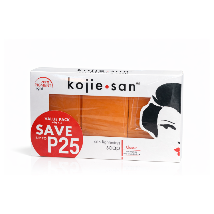 KOJIC SAN SKIN LIGHTING SOAP PACK OF THREE 65G EACH