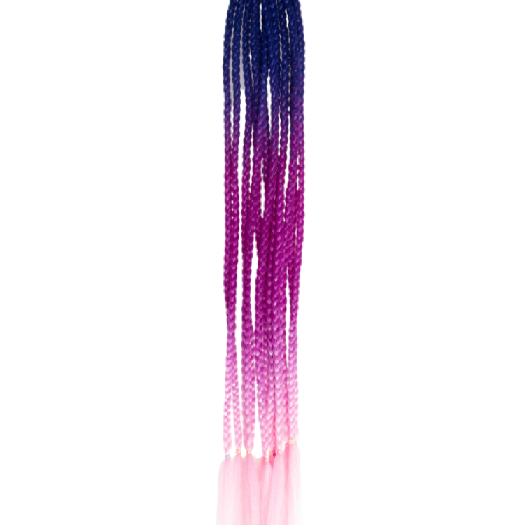 KOKO COLORFUL BRAIDS -Blue Lilac Pink