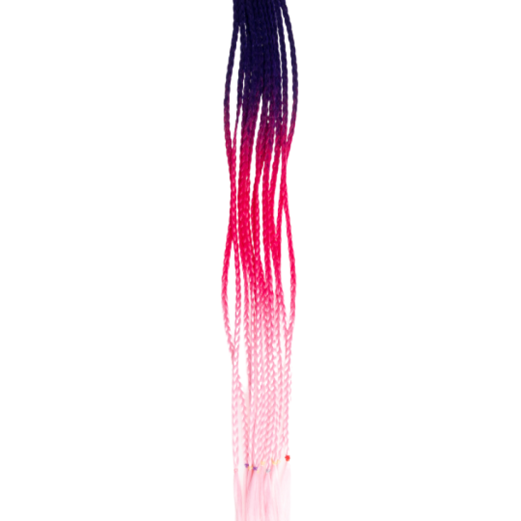KOKO COLORFUL BRAIDS -Purple Carnation Pink