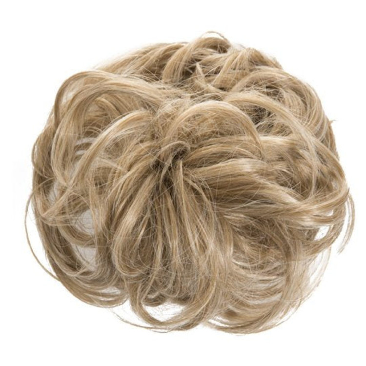 KOKO HAIR TWIRL LARGE SCRUNCHIES 27/613 HONEY BLONDE AND