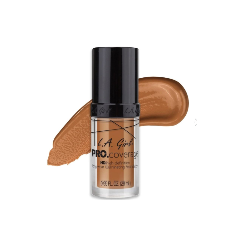 LA GIRL PRO COVERAGE HD LONG WEAR ILLUMINATING FOUNDATION GLM652(WARM CARAMEL)