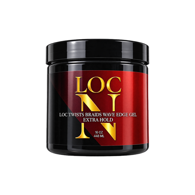 LOC N GEL LOC TWISTS BRAIDS WAVE EDGE GEL 16 OZ EXTRA HOLD