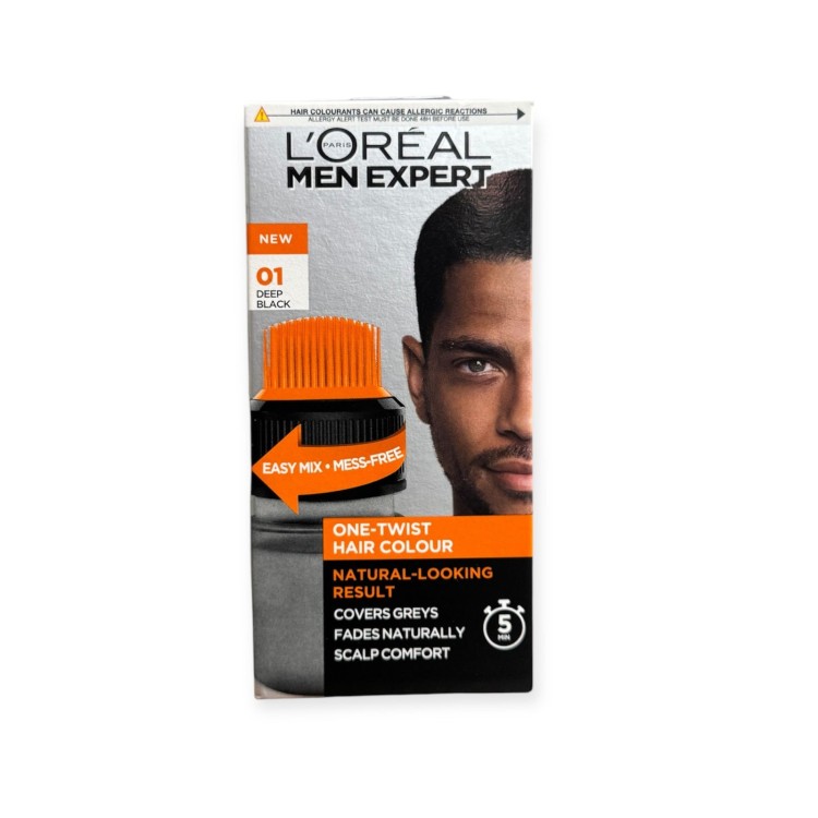 Loreal Men Expert One-Twist Hair Color -Deep Black 01