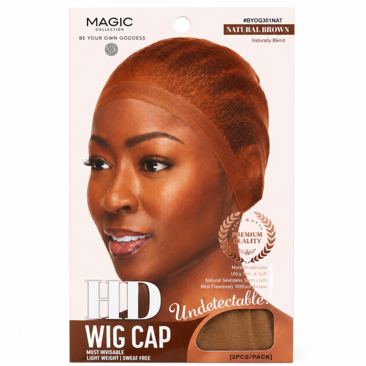 MAGIC COLLECTION HD WIG CAP UNDETECTABLE NATURAL  BROWN