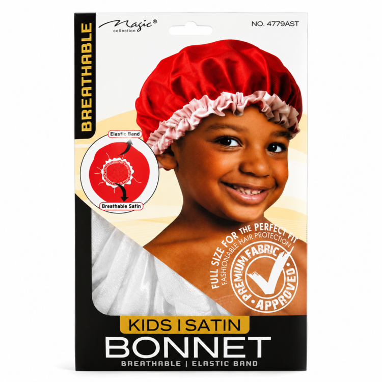 Magic Collection Kids Satin Bonnet